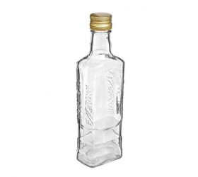 Fľaša na alkohol sklo 250 ml, uzáver, FI28 Moskva