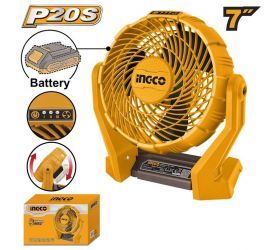 Ventilátor 18cm CFALI2007 INGCO AKU 20V P20S bez akumulátora a nabíjačky