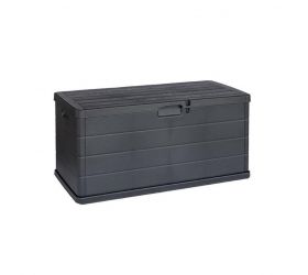 Box záhradný plastový antracitový, 118x59x57cm, 340L, ALPHA