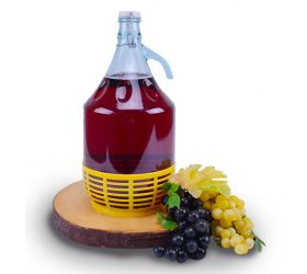 Demižón s klipovým uzáverom, sklenený, objem 5L, STELLA