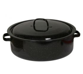 Kastról smaltovaný s pokrievkou 11L, 34cm