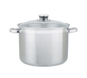 Hrniec s pokrievkou, priemer 26cm, objem 10L, nerezový