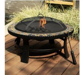 Ohnisko oceľové s obkladom 76 cm pevné GARDENKUS KLC