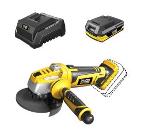 Brúska uhlová AG-L0118, 125mm, AKU, 18V, PROKIN - STARTER KIT (s batériou a nabíjačkou)