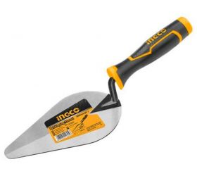 INGCO murárska lyžica - vymazávačka (mačací jazýček), nerezová oceľ, čepeľ 150 mm, celková dĺžka 285 mm, pogumovaná ergonomická rukoväť, 130 g