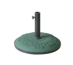 Podstavec pod slnečník, RENESANCE, zelený, 25kg, betón, GARDENKUS