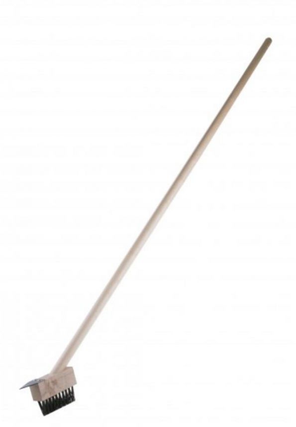 Kartáč oceľový na čistenie špár s násadou 140cm