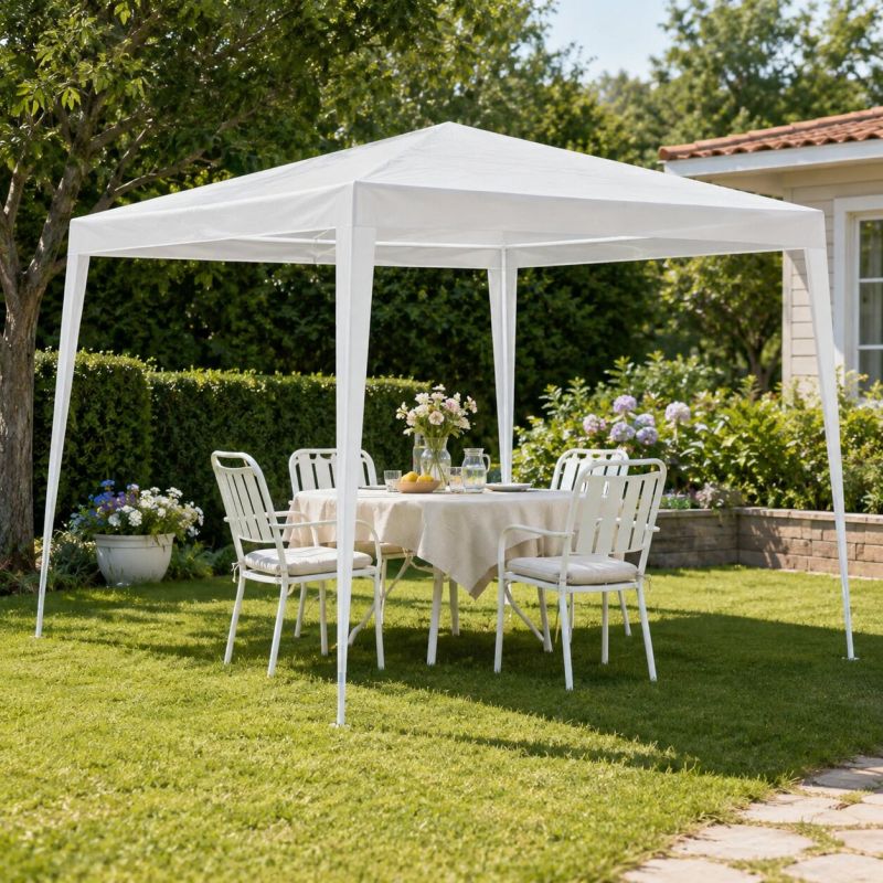 Altánok 3x3m PE biely GARDENKUS