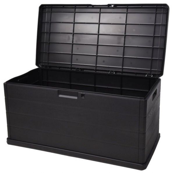 Box záhradný plastový antracitový, 118x59x57cm, 340L, ALPHA