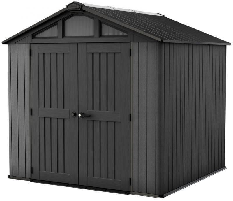 Domček Keter STRONGHOLD 8X8, sivý, záhradný, 254x228,6x220 cm