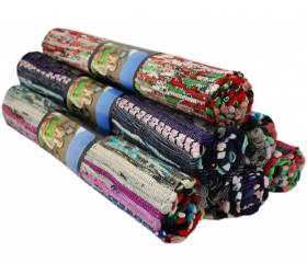 Rohož, koberec tkaný SOLEMAR 70x140cm, bavlna, farebný