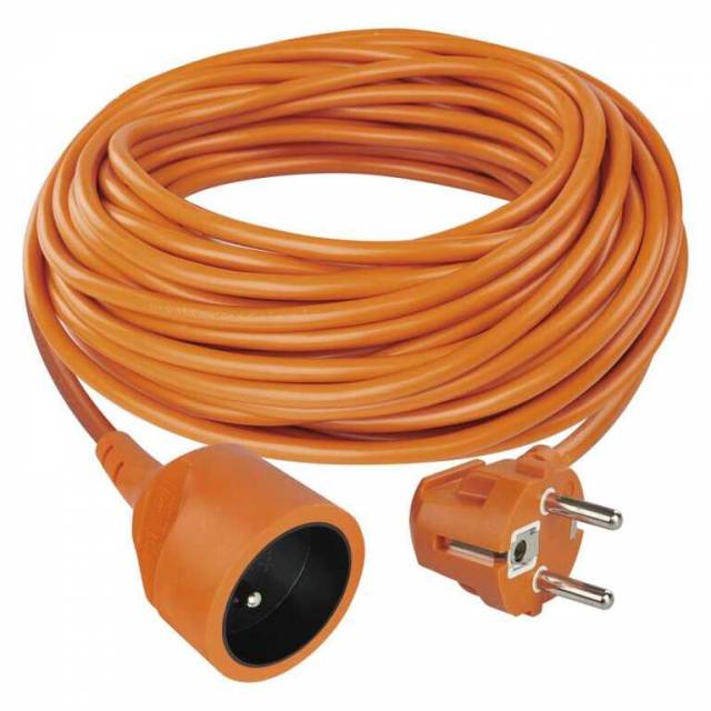EMOS Predlžovací kábel – spojka, 250V, 20m/1Z/ oranžový