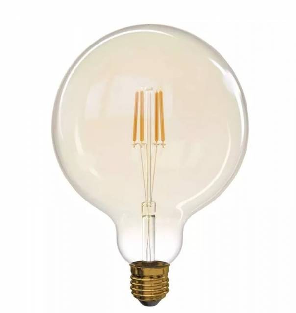 EMOS LED žiarovka Vintage, G125, 4W, E27 teplá biela+